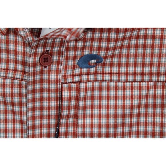 costa angler tech button down plaid large - Picture 4 of 12